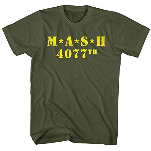 Mash Logo 4077th Militaire Groen T-shirt T-shirt, Militair Groen, XXL