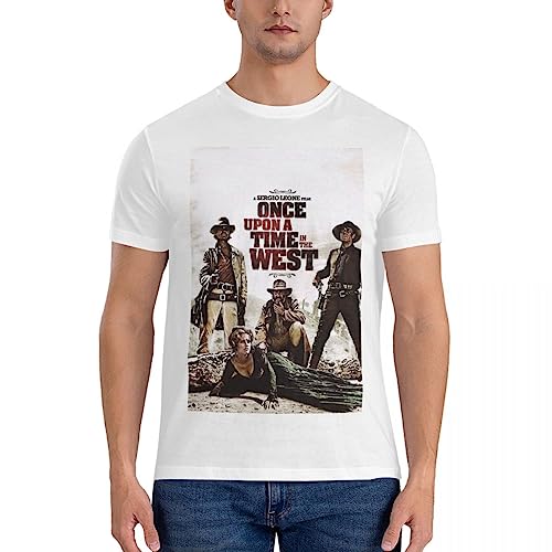 LANSHAN Once upon a time in the west T-Shirt mens tall t shirts mens t shirts pack mens graphic t-shirts