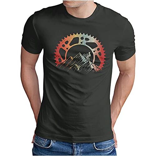 OM3 ® Mountain Bike T-Shirt   Heren   Fiets Offroad Mountainbike MTB   S 4XL, dark grey, M