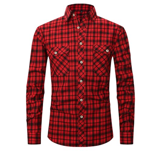 GerRit Shirt Men's Shirts Spring Fashion Men's Plaid Shirts Long Sleeve Shirts Men's Shirts-color 4-s