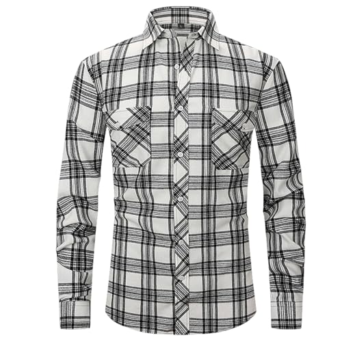 GerRit Shirt Men's Shirts Spring Fashion Men's Plaid Shirts Long Sleeve Shirts Men's Shirts-color 5-m