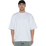 Dont Waste Culture Elaga Blanco very oversized t-shirt with button hem closure White s Heren