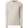 Oscar Jacobson Mirco grofgebreide pullover met gemêleerd dessin - Beige