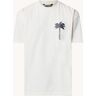 Angels The Palm T-shirt met logoprint - Creme