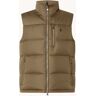 Ralph Lauren Gewatteerde bodywarmer met donsvulling - Dark Taupe / Bruin