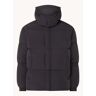 Diesel W-Rolfys puffer jack met donsvulling en afneembare capuchon - Zwart