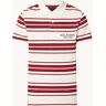 Tommy Hilfiger Regular fit polo met streepprint en logoborduring - Rood