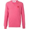 Comme Des Garçons Play Trui met V-hals - Roze