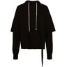 Rick Owens DRKSHDW Hustler hoodie van biologisch katoen - Zwart