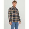 Jack & Jones Geruit overhemd JJECLASSIC AUTUMN CHECK SHIRT LS SN blauw Small