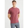 WE Fashion slim fit T-shirt faded granate M Heren