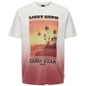 ONLY & SONS T-shirt ONSKELLAN met printopdruk wit/roze L Heren