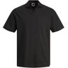 JACK & JONES JCOCOLLECTIVE Label Polo SS, zwart, XXL