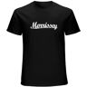 MANWEI Morrissey Text Logo Lizenziert T-Shirt Black L