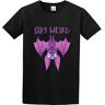 KARLYSE Men's Stay Weird Cartoon Bat John Schwegel Transparent Men's T Shirt Fashion Casual Cool Tee Shirts Black XXL