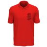 Atspauda Push Longer Reach Further Fight Harder Hustle katoenen poloshirt voor heren, rood, Rood, M