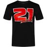 Valentino Rossi Troy Bayliss T-shirt 21 Baylisstic heren, zwart/rood, S