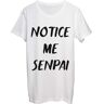 Functon+ Notice Me Senpai Heren T-shirt bnft White Small, wit, S