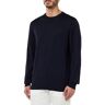 GANT Heren Fine Cotton C-Neck Trui, Evening Blue, Standaard, evening blue, L