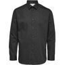 SELECTED HOMME Heren SLHREGETHAN Shirt LS Classic B NOOS hemd, zwart, L, zwart, L