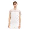 TOM TAILOR Heren 1036420 T-shirt, 32034-White Streaky Melange, L, 32034 White Streaky Melange, L