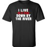 CHUNGUANG I Live in a Van Down by The River Chris Farley Matt Foley Parody SNL T-Shirt Black 3XL