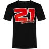 Valentino Rossi Troy Bayliss T-shirt 21 Baylisstic heren, zwart/rood, XXL