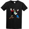 RUIBEITAO Popeye The Sailor Man Popeye E Olivia Palito Mens T-Shirt Graphic Tee Black 3XL