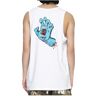 SANTA CRUZ Tanktop Screaming Hand Vest Tanktop Origineel Gegarandeerd Skateboard, Wit, XL