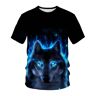 GRRKDFQ 3D Geprint T-Shirt Dierenprint Patroon-Xl