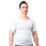 Sodacoda Figuurvormend T-shirt met V-hals voor heren, wit, XL