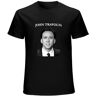 BMBO Men Nicolas Cage John Travolta Face Off Funny Cotton Tees O Neck Tops Adult Short Sleeve T-Shirt Black XXL