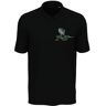 Atspauda Green Coldblood Desert Lizard katoenen herenpoloshirt zwart, Zwart, L