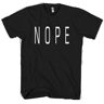 ZE YUAN Nope Quote Man/Woman T-Shirt USA Size EM1 Black 3XL