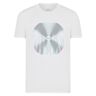 Giorgio Armani A X  Heren Slim Fit Stretch Katoen Muziekrecord Grafische Logo Tee T-Shirt, Off-White, Large, Gebroken Wit, L