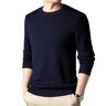 MdybF Sweater Men Men's Top Thin Sweater Slim Fit Young Men's Sweater Round Neck Large Size Pullover-blue-xl