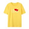 BAFlo Love is Between You with me Funny Love T-shirt voor vriendin of vriend T-shirt, Geel, S