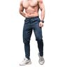 ABNMJKI joggingbroek Heren sportbroeken, sneldrogend, recht, los, zomer, dun, hardloopzijde, vrijetijdstraining, fitnessbroek (Color : Blue, Size : L)