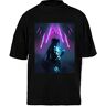 Newtee Arcane Jinx Lol T-Shirt Unisex Zwart Baggy T-Shirt Voor Mannen Vrouwen