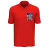 Atspauda Verenigde Staten Vlag Gitaar Solo Art Heren Katoen Polo Shirt Rood, Rood, XL