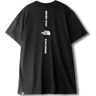 THE NORTH FACE Verticaal T-shirt Zwart/Wit/Wit S