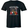 daotai I Have Too Many Guitars Said No Guitarist Ever Men's T-Shirt Music Lover Tee Black XL