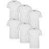 Urban Classics Heren T-shirt 1-pack Basic Tee, Multipack Basic T-shirts voor mannen, verkrijgbaar in vele kleurencombinaties, 1 stuk, wit/wit/wit/wit/wit/wit, 4XL