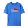 BAFlo Love is Between You with me Funny Love T-shirt voor vriendin of vriend T-shirt, Blauw, S