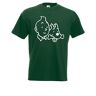 Textilhandel Hering T-shirt Tim en Struppi, groen, XL