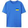 BAFlo Oekraïne Vlag Oekraïne Pride Shirt voor Oekraïens, Blauw, 3XL