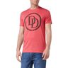 Marvel Heren Daredevil Logo T-shirt, Rood (Heather Red Htr), XXL
