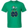 xushi Men's University Of Notre Dame Nd Logo Cotton T Shirt Black Green 3XL