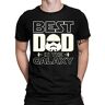 Quattro Formatee Best Dad in The Galaxy T-shirt voor heren, voor vaderdag, vaderdag, vaderdagcadeau, zwart, XXL