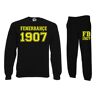 TRVPPY Heren set van 2 truien + joggingbroek model Fenerbahce Istanbul / in verschillende kleuren / trainingspak joggingpak, geel/zwart, L